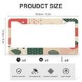 thumbnail image 3 of Joyful Christmas Polka Dot License Plate Cover 2 Pcs Set Vintage Christmas Auto Car Accessories Tag for Women 2 Hole Aluminum Metal License Plate Frame, 3 of 6