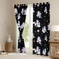 thumbnail image 3 of Erosebridal Colorful Cute Unicorn Rainbow Black Out Curtains，Multicolor Loves Stars Curtains Pack of 2 (42x63 Each) For Kids Girls, 3 of 7