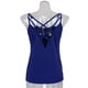 thumbnail image 4 of Blusa sin mangas sólida para mujer, espalda , camiso con tira SG Zulema  Strappy Vest Top, 4 of 8