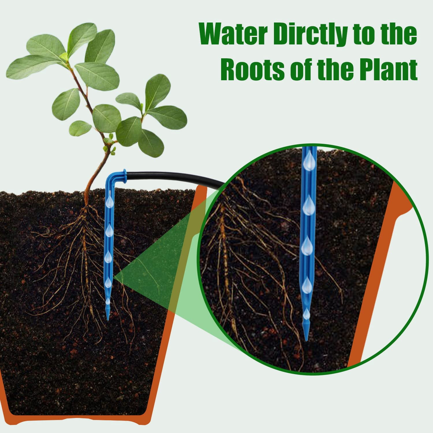 Solar Automatic Drip Irrigation Kit System Solar Powered Auto Easy DIY Watering Device Supported Pots Plants 6 Timing Modes