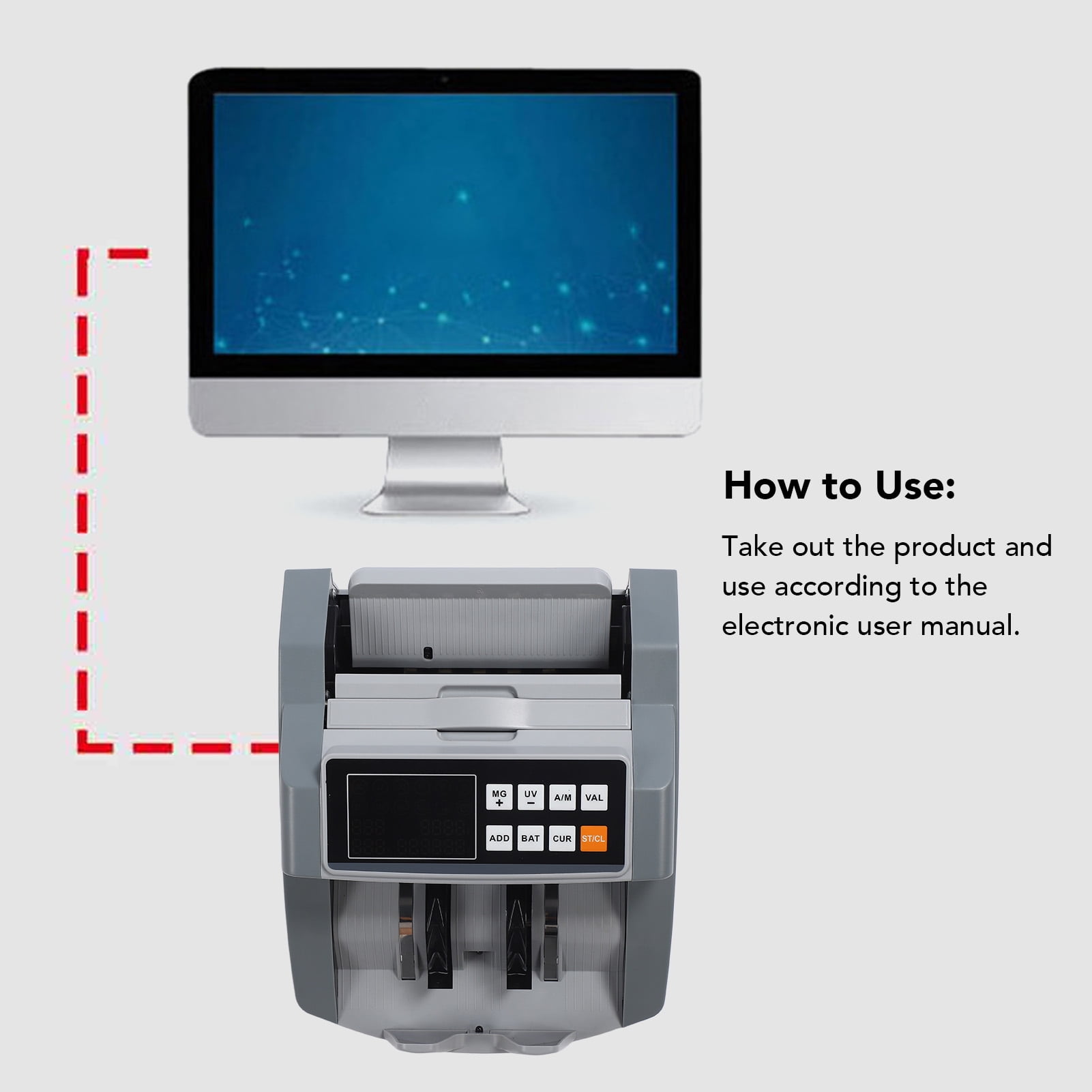 Money Counter Machine, 1000 bills per min High Speed Multi Modes Cash  Counter with MG IR Counterfeit Detection LCD Display Bill Counting Machine  for RMB Dollar Euro - Walmart.ca