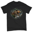 thumbnail image 5 of T-Rex Jungle T-shirt Roaring Dinosaur Dino Tropical Attack Cretaceous Predator Tyrannosaurus Jurassic Men's Tee, 5 of 7