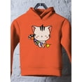 thumbnail image 3 of Cute Kittyboo W Colorful Flags Hoodie Toddler -Image by Shutterstock,  2 Toddler, 3 of 4