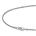 thumbnail image 2 of JewelStop 14k Solid White Gold 1.3 mm Ice Chain Necklace, Lobster Claw Clasp - 20 Inches, 2.45gr., 2 of 6
