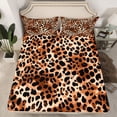 thumbnail image 2 of Castle Fairy Leopard Print Twin Sheet Sets for Boys Girls,Cheetah Print Bedding, 2 of 7