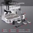 thumbnail image 6 of Espresso Machine with Milk Frother and Grinder, 2.5L Water Tank, Brushed Stainless Steel, 6 of 7