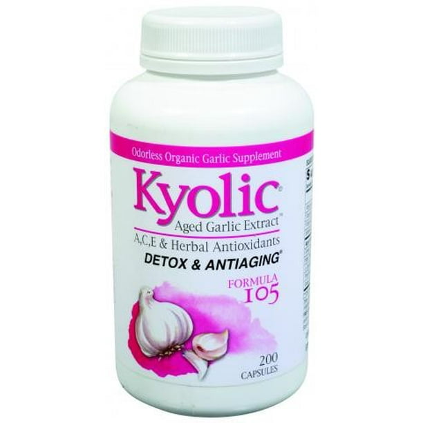 Kyolic Aged Garlic Extract Detox And AntiAging Formula 105 200