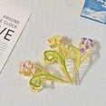 thumbnail image 4 of 3-Piece Floral Metal Hair Clips, Lily Flower Hair Claw for Thin/Medium Thick Hair Claws, Elegant Barrettes Strong Hold Hair Clamps Non Slip Cute Hair Catch Clip Accessories (3-Color Lily), 4 of 14