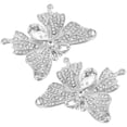 thumbnail image 3 of 1 Pair Rhinestones Butterfly Shoe Clips Bridal Shoe Clips Wedding Shoe Butterfly Clips, 3 of 8