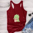 thumbnail image 4 of SMihono Hauts pour Femmes Débardeur pour Femmes Femme Été Imprimé Col Rond Sans Manches T-shirt Décontracté Haut Débardeur Débardeurs pour Femmes Hauts d'Été pour Femmes, 4 of 4