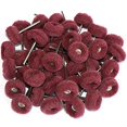 thumbnail image 2 of FPPO Ensemble de Roues de Polissage Abrasives 50 Pcs pour Outils Rotatifs, Élimination de la Rouille sur Surface Métallique avec Tige de 3mm, Mini Tampon à Récurer kit de Polissage (Gris 320 Rouge 50 Pcs), 2 of 4