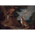 thumbnail image 3 of Anton Enzinger 18x14 Black Modern Framed Museum Art Print Titled - Fox and Pheasant in Landscape, 3 of 5