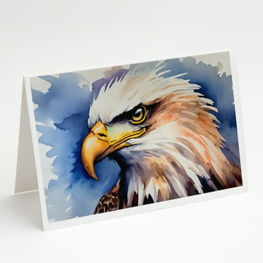 Eagle Greeting Cards Pack of 8 7 in x 5 in