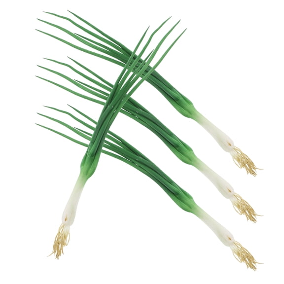 Realistic Fake Green Onions Artificial Scallions Simulation Fake Vegetable Model Faux Scallions Props Lifelike Fake Vegetable Photo Props for Kitchen Display Decor