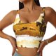 thumbnail image 1 of Fotbe Western Cowboy Ranch Sujetador Deportivo Largo sin Aros para Mujer con Almohadillas y Soporte Medio, Transpirable y Absorbente, Camiseta Tipo Chaleco o Tank Top-Medium, 1 of 8