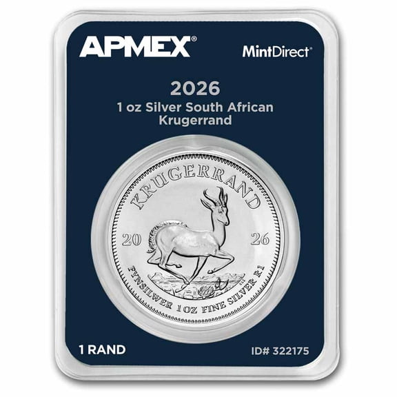 2026 South Africa 1 oz Silver Krugerrand (MintDirect® Single)