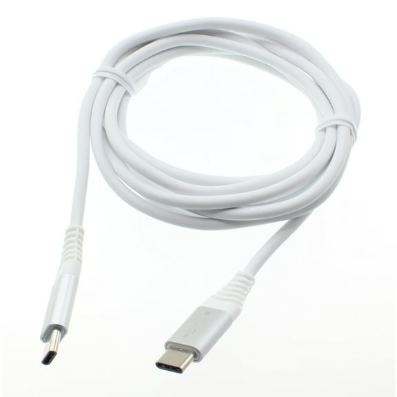 6ft Long USB-C Cable for Nokia G400 5G Phone - Fast Charger Cord Power Wire Type-C to Type-C Data Sync White Y7X Compatible With Nokia G400 5G Model