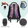 thumbnail image 6 of KUIFORTI Axolotl Bow Kids School Backpack Polyester Large Capacity Bookbag with Multiple Organizer Pockets for Elementary Middle Daily Use Back to School Gifts for Girls, 6 of 7