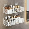 thumbnail image 4 of Yyuenw Wall Mounted Basket, Wall Hanging Storage Rack Multifunctional Iron Wire Metal Organizing Baskets for Home Kitchen Bathroom Pantry Utility Organizer, 4 of 6
