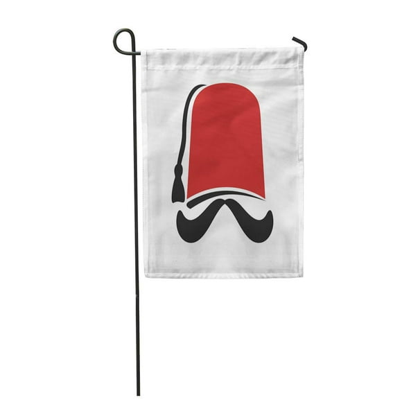 NUDECOR Red Lebanon Fez Turkish Hat Tarboosh Turkey Culture Istanbul Tourism Garden Flag Decorative Flag House Banner 28x40 inch