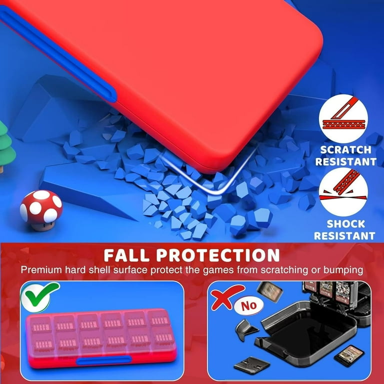 Ninjaabxy Switch Game Card Case Holder with 24 Game & Micro Ninjaabxy Switch Game Card Case Holder with 24 Game & Micro