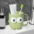 thumbnail image 5 of Nmdmisc Cute Cartoon Bathroom Toothbrush Cups,Bathroom Tumbler Cup,Tooth Brush Holders,Plastic Household Drinking Cups,Dishwasher Safe Water Mugs for Kids Couples Friends, 5 of 6