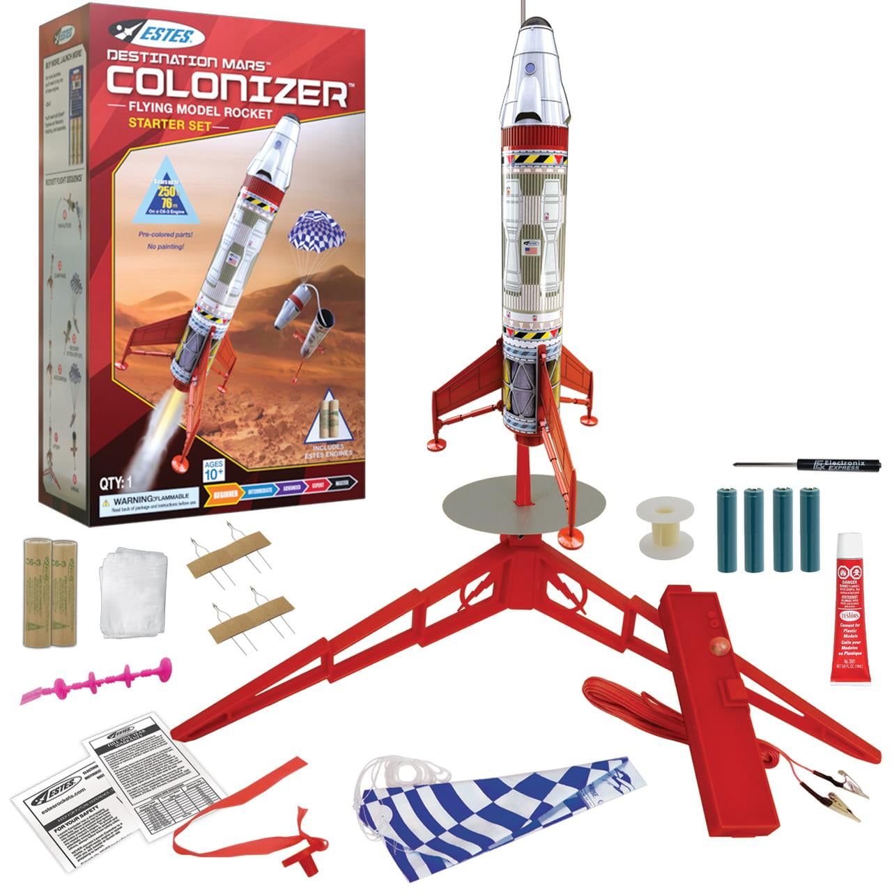 Mars Longship Model Rocket Kit Estes Destination Mars 