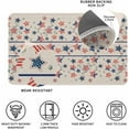 thumbnail image 5 of Non-Slip Stars Stripes Doormat Absorbent 4th of July Welcome Mat Star Eucalyptus Leaves Front Door Mat Independence Day Patriotic Floor Mat for Indoor,Entry Decoration 17x30 Inch, 5 of 6