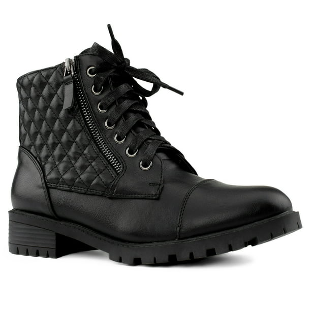 wide lug sole boots