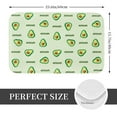 thumbnail image 2 of Pofeuu Green Avocado Print Flannel Doormats Rug16"x24"Rug Washable Doormats Indoor Outdoor Rugs for Layered Front Door Mats, Porch, Kitchen, Entryway, 2 of 7