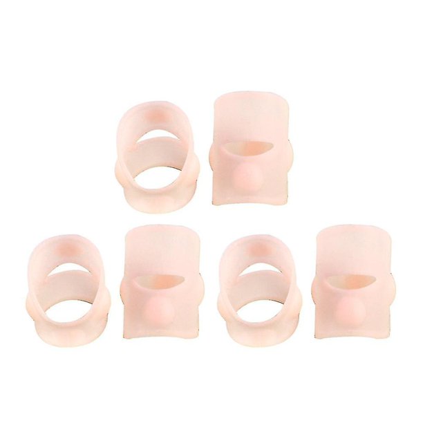 3 pares de herramientas de corrección de uñas encarnadas de silicona, alisador de uñas, tratamiento elástico para uñas de los pies (tez brillante)