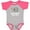Baseball Heather and Hot Pink, variant on Inktastic Mimi and Poppop Love Me Grandchild Boys or Girls Baby Bodysuit