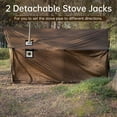 thumbnail image 3 of Waldmate 4-Person Hammock Hot Tent for Camping with Stove Jack and Snow Skirt Waterproof(Brown), 3 of 10