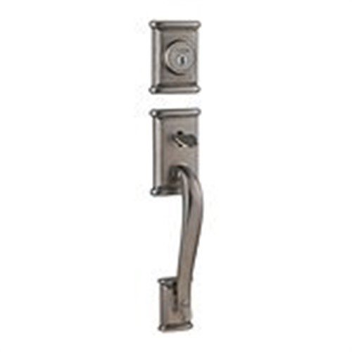 Kwikset 800ADHLIP502 Ashfield Single Cylinder Exterior Handleset Rustic Pewter Finish Walmart
