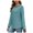 Green, variant on Womens Long Sleeve Shirts Loose Fit Crew Neck Trend Fall and Winter Clothes Going Out Basics Tees