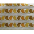 thumbnail image 4 of oneOone Georgette Viscose Mustard Yellow Fabric Leaves Block Diy Clothing Quilting Fabric Print Fabric By Yard 42 Inch Wide, 4 of 4