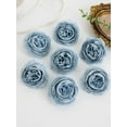 thumbnail image 4 of 30 cabezas de peonía sintética, 2.7 pulgadas, peonías artificiales realistas de color azul polvoriento para manualidades, bodas, jarrones, guirnaldas y decoración del hogar, 4 of 9