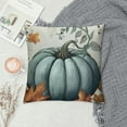 thumbnail image 2 of Qinduosi Watercolor Pumpkin Pillow Covers Blue Pumpkins Autumn Decor Thanksgiving Farmhouse Decorations Throw Pillows Cushion Case for Home Sofa Couch White, 2 of 5
