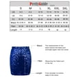 thumbnail image 7 of PrettyGuide Women's Sequin Skirt Stretchy Bodycon Sparkle Mini Skirt Night Out, 7 of 7
