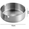 thumbnail image 2 of Cendriers Lot de 4 Ronds en Acier Inoxydable pour Extérieur et Maison, 2 of 5