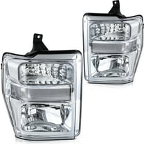 ECCPP Headlight Assembly for Ford For F-250 Super Duty 2008-2010,For Ford For F-350 Super Duty 2008-2010,For Ford For F-450 Super Duty 2008-2010,Driver and Passenger Side Headlamps