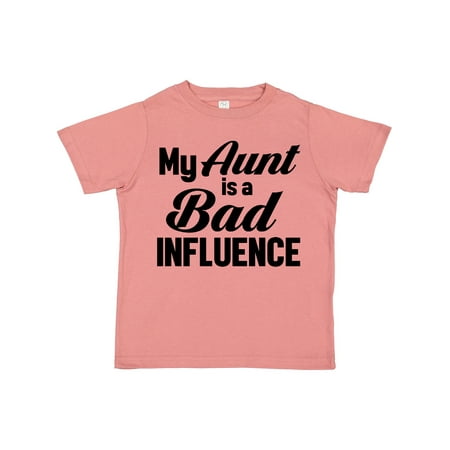 

Inktastic My Aunt is a Bad Influence Gift Toddler Boy or Toddler Girl T-Shirt
