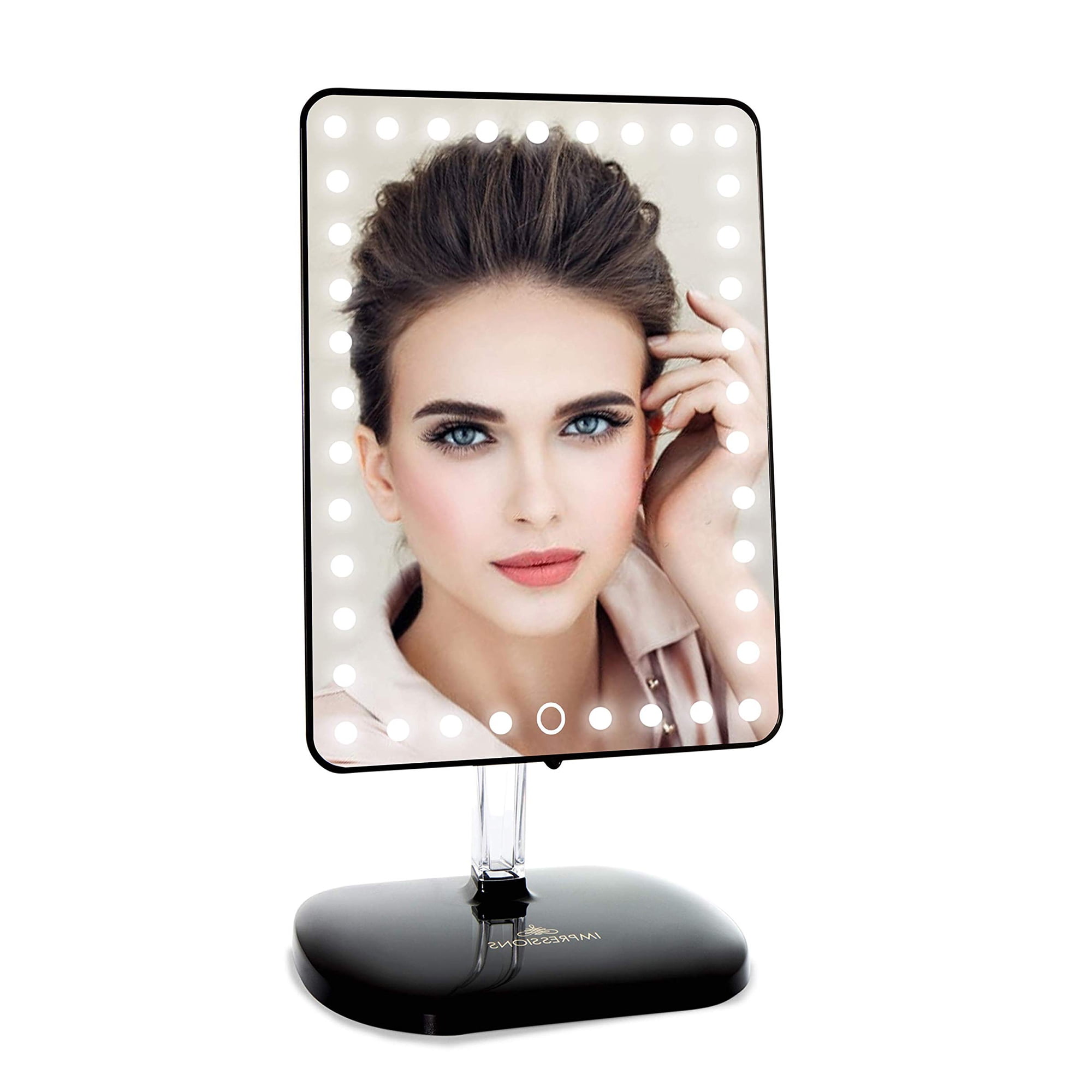 Touch Pro LED Makeup Mirror with Bluetooth Audio+Speakerphone & USB Charger
