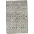 thumbnail image 1 of Hand-Knotted Medallion Area Rug in Gray and White (3 ft. L x 2 ft. W), 1 of 4
