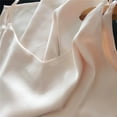 thumbnail image 3 of Womens Silk Satin Tank Top V Neck Camisole Cami Spaghetti Strap Top Loose Sleeveless Blouses Tank Shirt, 3 of 4