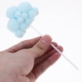 thumbnail image 3 of 21Pcs Cake Decorations Fluffy Balls Cupcake Toppers Dessert Picks Pompom Cake Decorations, 3 of 9