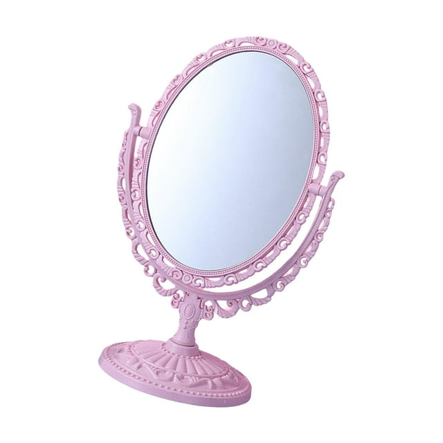Espejo de maquillaje de escritorio espejo cosmético giratorio de ovalada shamjiam Espejo para maquillarse