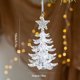 thumbnail image 3 of Fiudx Ofertas y liquidaciones Árbol de Navidad, decoración de hierro, adornos de copos de nieve, colgantes, decoración de escenas de ambiente navideño, 3 of 6