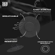 Skin Grip Dexcom G7 & Stelo Patches - 20 Pack, Waterproof CGM Glucose Monitor Adhesive Covers, Durable Long-Lasting Sensor Patches - Black