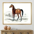 thumbnail image 2 of Designart 'Ancient Horse' Farmhouse Framed Canvas Wall Art Print, 2 of 5